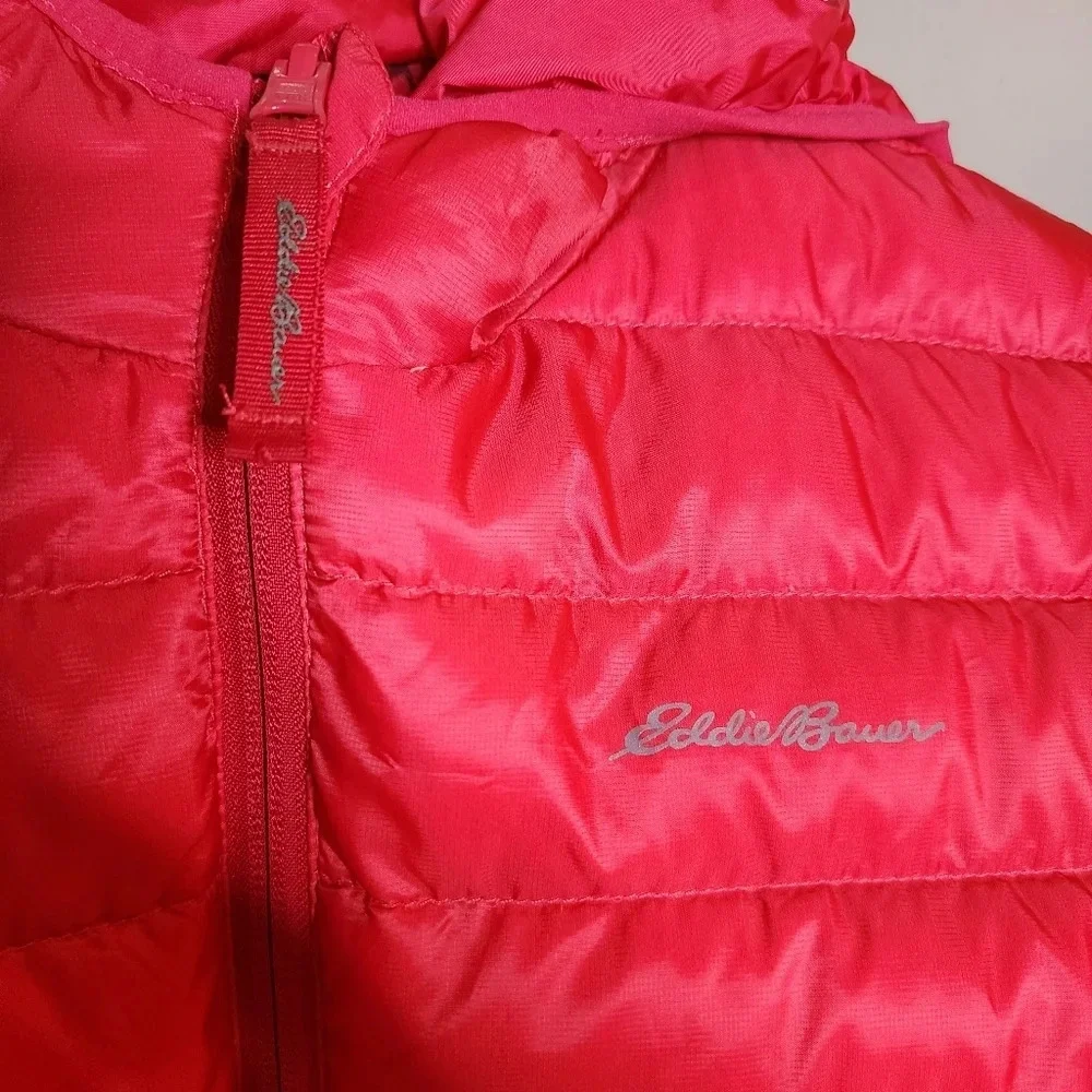 Eddie Bauer reversible down‎ coat.  Pink ombre.